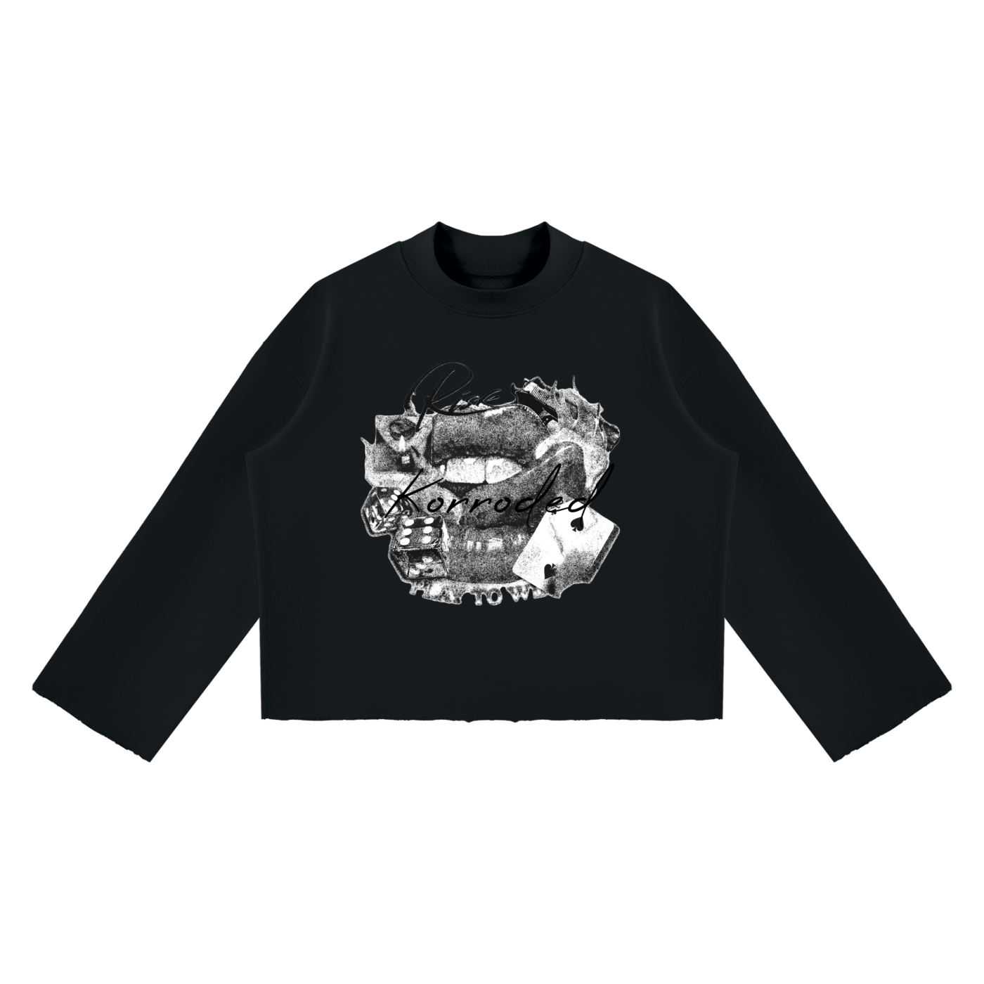 Raw Edge Baggy Long Sleeve