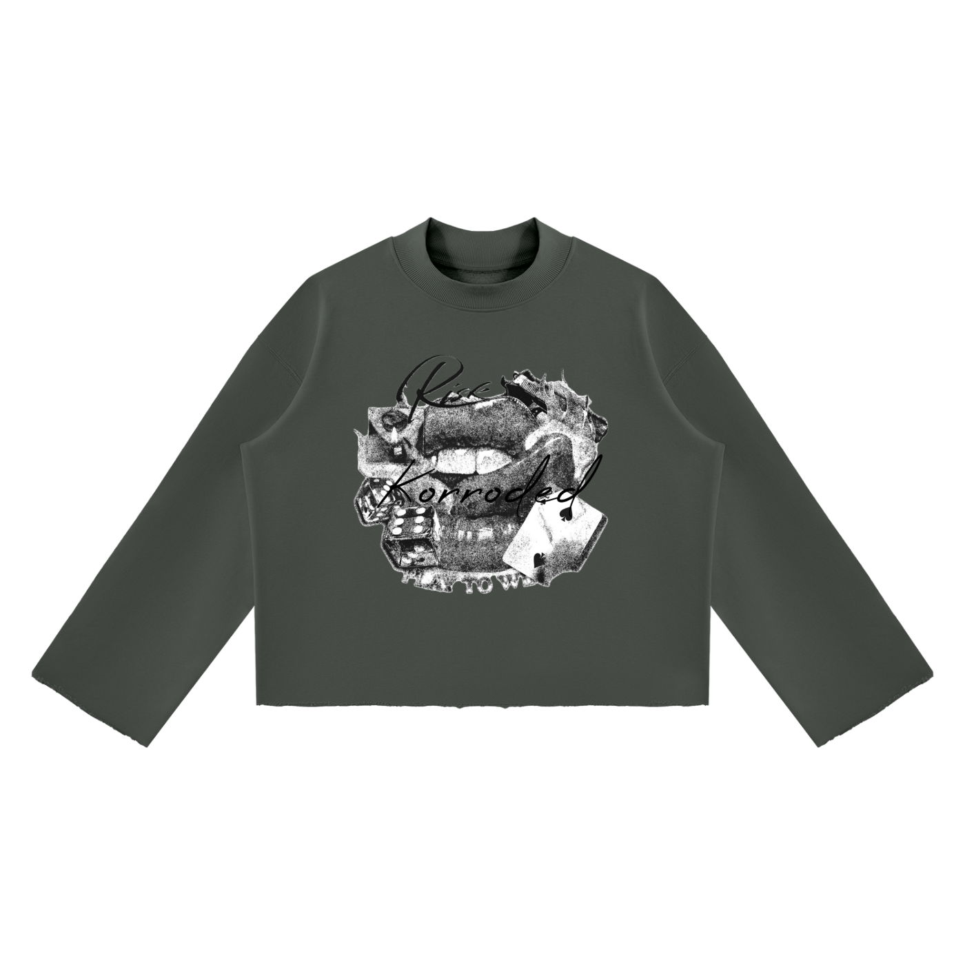 Raw Edge Baggy Long Sleeve