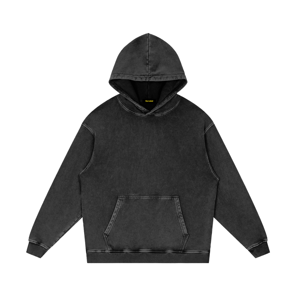 Korroded Washed Cotton Hoodie