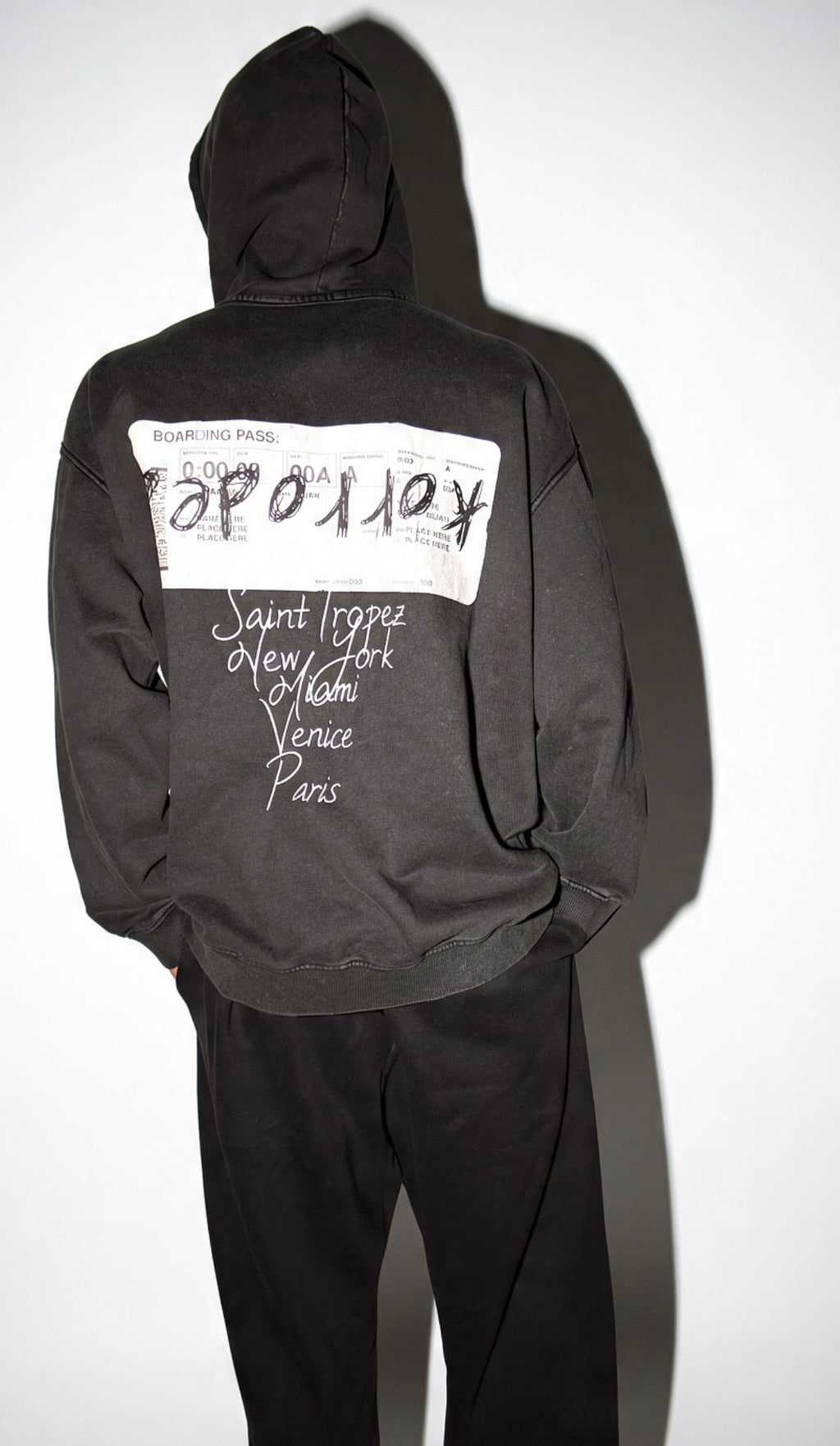 Korroded Washed Cotton Hoodie