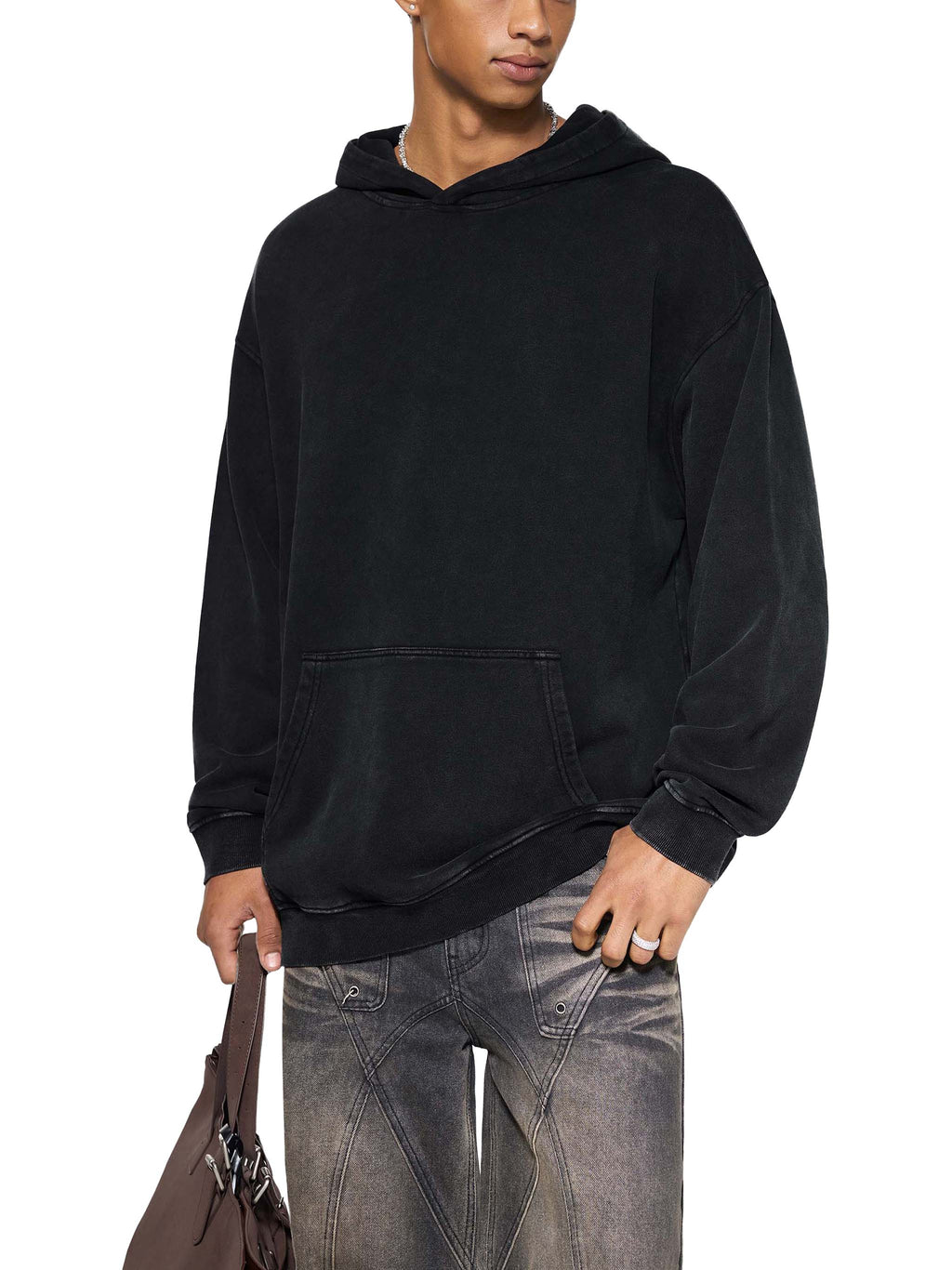 Korroded Washed Cotton Hoodie